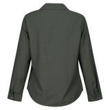 Chiffon Blouses Women Long Sleeve V-neck Pink Shirt Office Blouse Slim Casual Tops