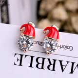 Christmas Earrings Santa Claus  For Women