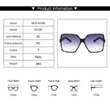 Vintage Oversize Square Sunglasses