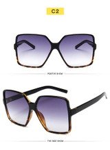 Vintage Oversize Square Sunglasses