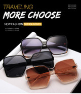 Vintage Oversize Square Sunglasses