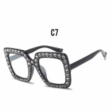Luxury Diamond Oversized Square Sunglasses Luxury Diamond Oversized Square Sunglasses