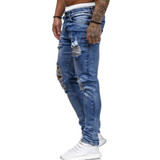 Men's Ripped Denim Skinny Jeans