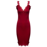 Gamiss Designer Women Summer Dress Sweetheart Neck Lace Slim Bodycon Party Clubwear Sexy Elegant Woman Mini Dress Female Vestido