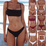 Low Waisted Padded Scoop Bikini Set