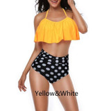 Women's Banana Flower Bikini 2pcs Set