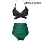 Women's Banana Flower Bikini 2pcs Set