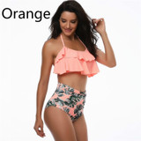 Women's Banana Flower Bikini 2pcs Set