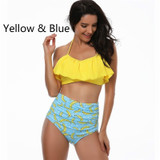 Women's Banana Flower Bikini 2pcs Set