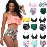 Women's Banana Flower Bikini 2pcs Set