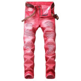 Men's Casual Slim Straight Jeans