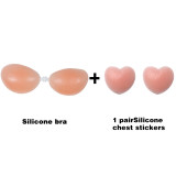 Silicone Bra Invisible Push Up  Strapless Bra Stealth Adhesive Backless Breast