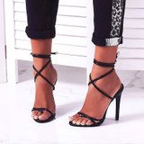 Tie-Up High Heel Sandals