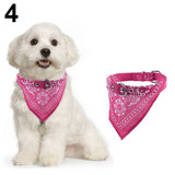 Neck Scarf Bandana Collar Adjustable Pet Dog Puppy Cat Neck Scarf Bandana Faux Leather Collar Neckerchief