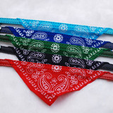 Neck Scarf Bandana Collar Adjustable Pet Dog Puppy Cat Neck Scarf Bandana Faux Leather Collar Neckerchief