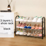 Multiple layers Shoe Rack Plastic parts Steel Pipe Shoes Shelf Easy Assembled Storage Organizer Stand Living Room Furniture