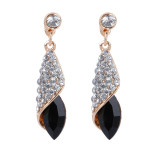 4 Colors Fashion Acrylic tassel Earrings Women Crystal Water Drop earrings