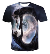 Wolf 3D Print T-Shirt Collection