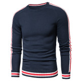 Winter Casual Knitted 100% Cotton Striped Sweaters