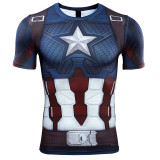 Captain American 3D Printed T-Shirts