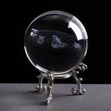 Premium Laser Engraved Solar System Crystal Ball