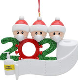 2020 Quarantine Christmas Best Wishes Party Decoration Gift Santa Claus With Mask Personalized Xmas Tree Ornament All Series