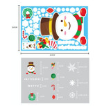 Christmas decorations glass electrostatic stickers Christmas party decoration snowflake window stickers