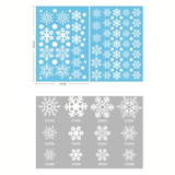 Christmas decorations glass electrostatic stickers Christmas party decoration snowflake window stickers