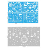 Christmas decorations glass electrostatic stickers Christmas party decoration snowflake window stickers