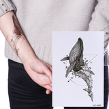 Cheapest Cat Compass Flower Waterproof Temporary Tattoo Sticker Harajuku Tatouage Temporaire Tattoo Body Art Henna Tatoo Sticker