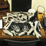 Halloween Skeleton Bones 28 pieces Halloween Prop Skeleton Skull Haunted House Horror prop Party Decorations Tricky Bones Skull