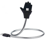 Lazy Bracket Stand UP USB Charging Stand Up Cable Flexible Phone Holder Phone Charger Holder For iPhone Android