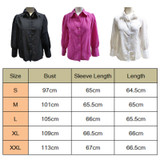 Women Casual Long Sleeve Solid Color Shirts Female Fashion Autumn Ladies Buttons Tops Tees Shirts