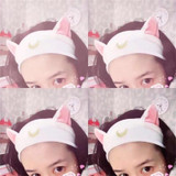 Luna Cat Ears Hair Band Sailor Moon Headband Accessory #JU2436