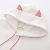 Harajuku Cartoon Cat Fish Hoodie Pastel Sweater #JU2742
