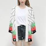 Demon Slayer Kimono Jacket Anime Cosplay Costume #JU2665