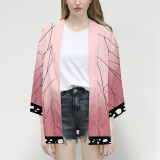Demon Slayer Kimono Jacket Anime Cosplay Costume #JU2665