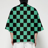 Demon Slayer Kimono Jacket Anime Cosplay Costume #JU2665