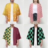 Demon Slayer Kimono Jacket Anime Cosplay Costume #JU2665