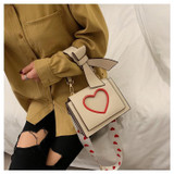 Sweet Heart and Bow Handbag Kawaii Messenger Bag #JU2620