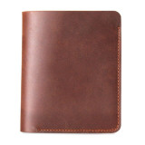 Retro Leather Men Purse Horizontal Vertical Male Wallet ID Credit Card Holder