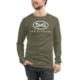 DNA White Logo Unisex Long Sleeve Tee