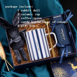 Gift Box  Ceramic cup handkerchief brooch