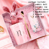 Gift Box  Ceramic cup handkerchief brooch