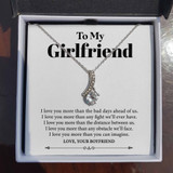 To my Girlfriend - I Love You More - Necklace