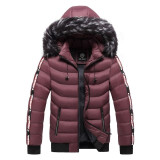 Winter Jacket Men 2020 Fashion Fur Collar Male Padded Parka Mens Patchwork Thick Jackets and Coats Man Windbreaker Parkas M-5XL