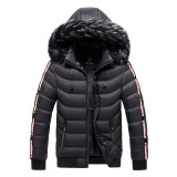 Winter Jacket Men 2020 Fashion Fur Collar Male Padded Parka Mens Patchwork Thick Jackets and Coats Man Windbreaker Parkas M-5XL
