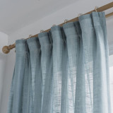 ENHAO Modern Tulle Curtains for Living Room The Bedroom Kitchen Tulle Curtains for Window Voile Curtains Sheer Panel Windows