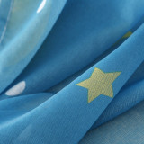 Top Finel Latest Style Planet & Star Pattern Curtains for Children Baby Kids Room Curtains Cortinas Blackout Curtains Drapes