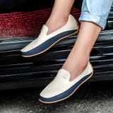 Fashion Leather Shoes For Men New Slip On Loafers Plus Size 47 Casual Driving Shoes WideBusiness Shoes Sneaker Male